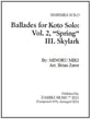 Ballades for Koto Solo #2 Spring III Skylark Marimba Solo cover